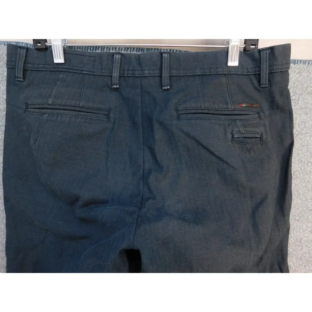 Vermonti Milan Mens Gray Slacks Trousers Pockets Dress Pants Size 36